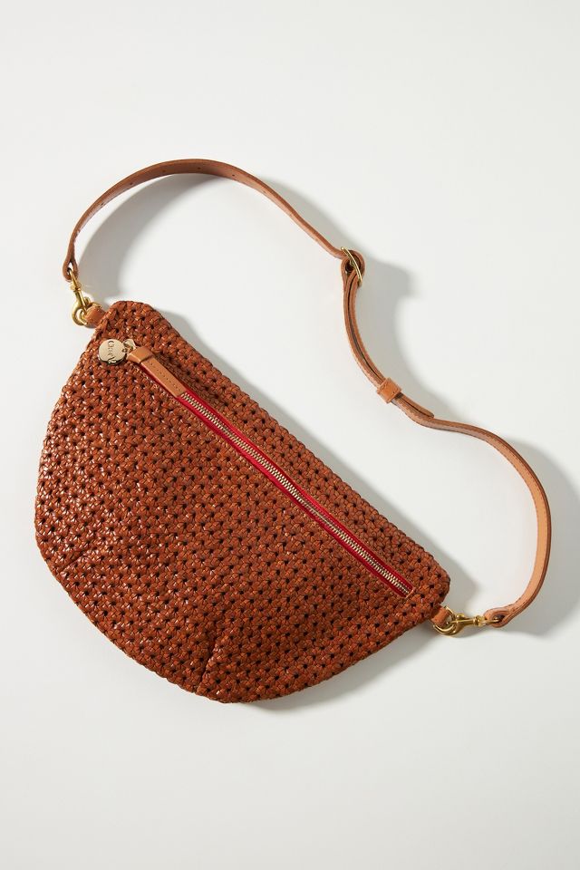 Clare V. Leather Rattan Belt Bag