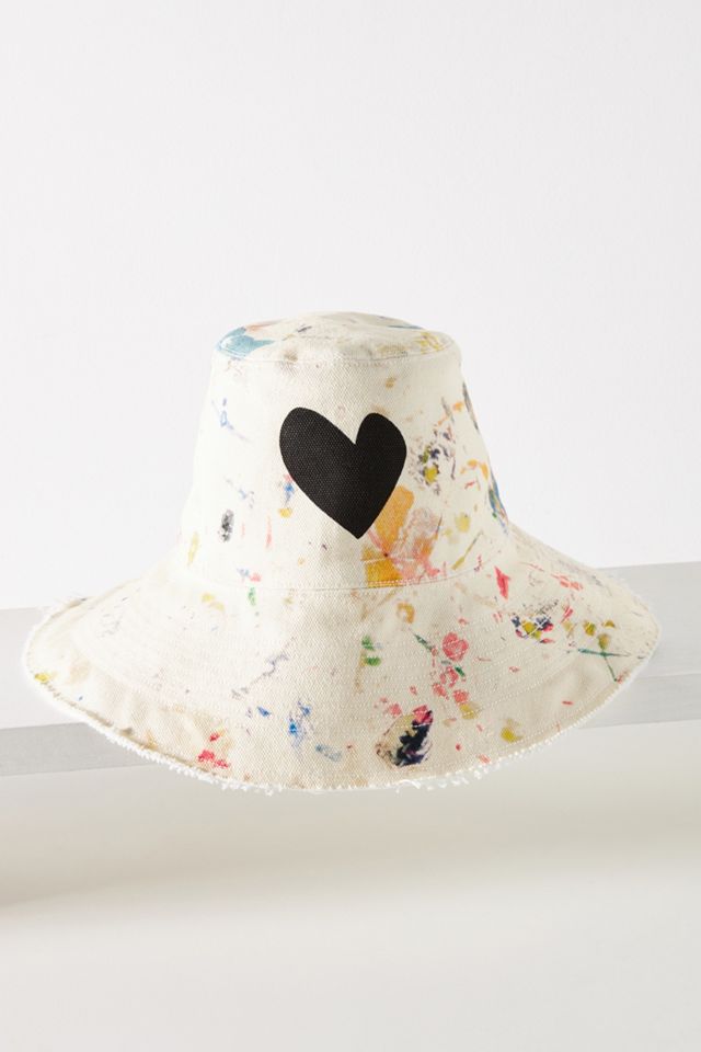 Kerri Rosenthal Paint Splatter Bucket Hat | Anthropologie display picture 3