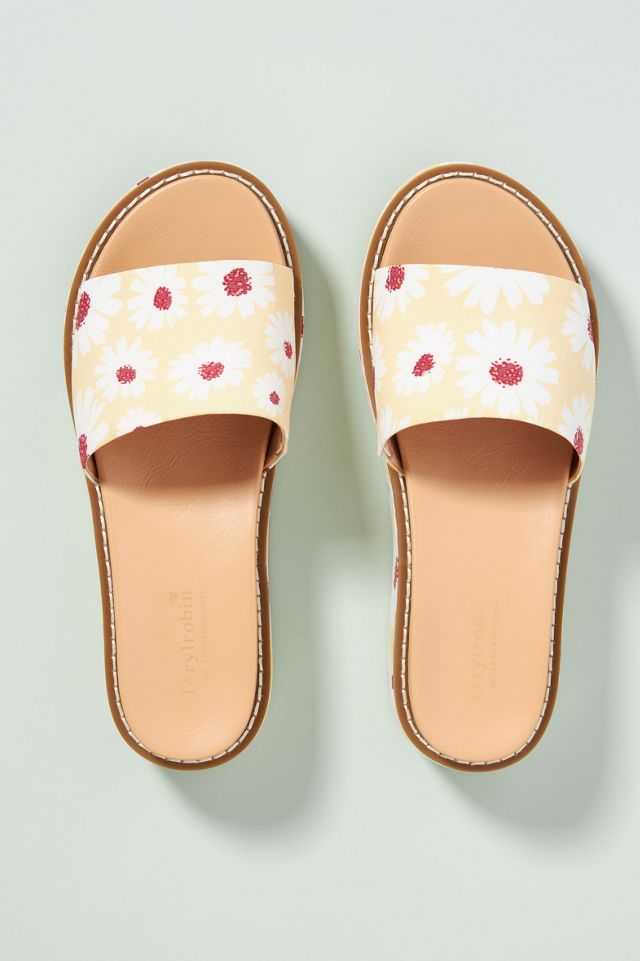 Farylrobin Floral Slide Sandals #1
