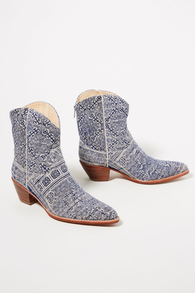 Tile Mosaic Western Boots | Anthropologie