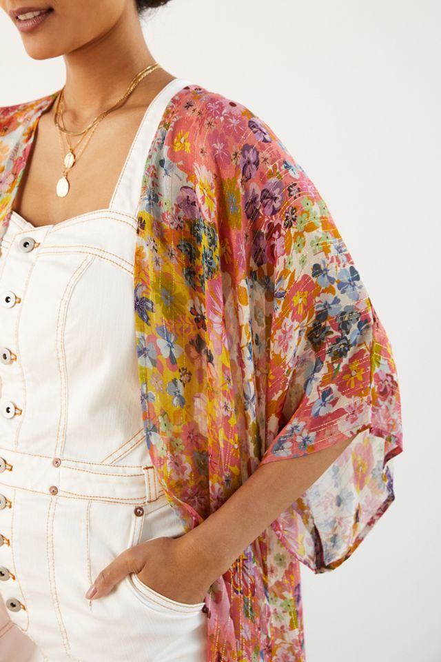 Floral Shimmer Kimono #2