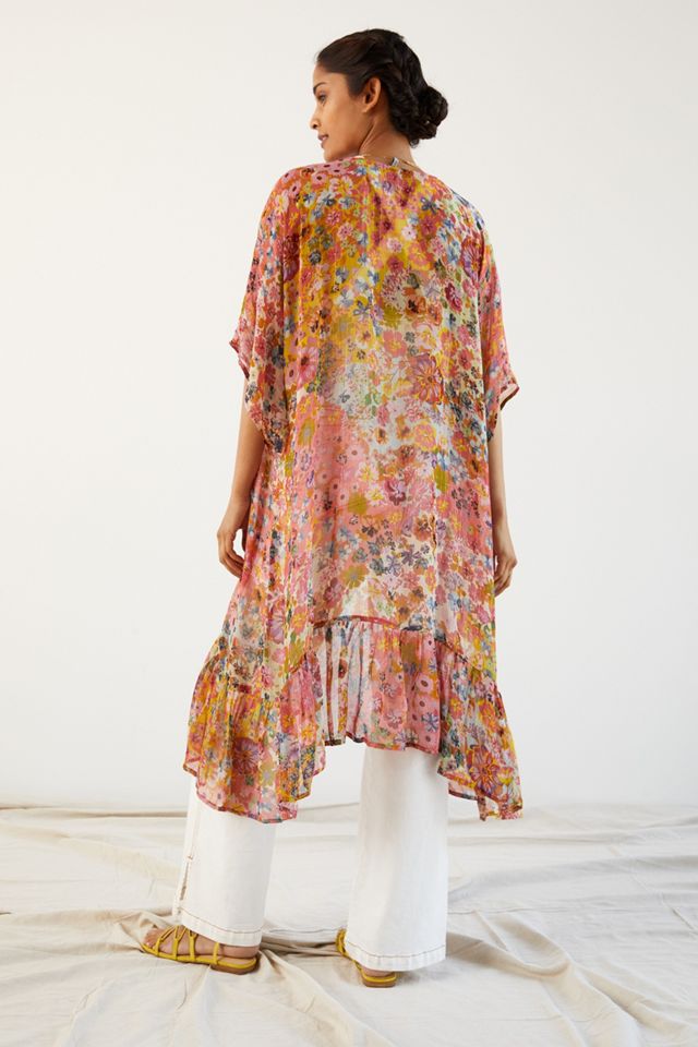 Floral Shimmer Kimono #3