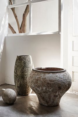 Barnacle Vase Planter, Dark Neutral