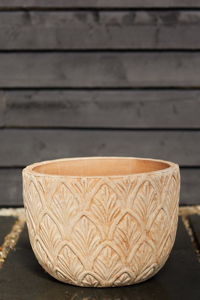 Textured Botanicals Ceramic Planter #3
