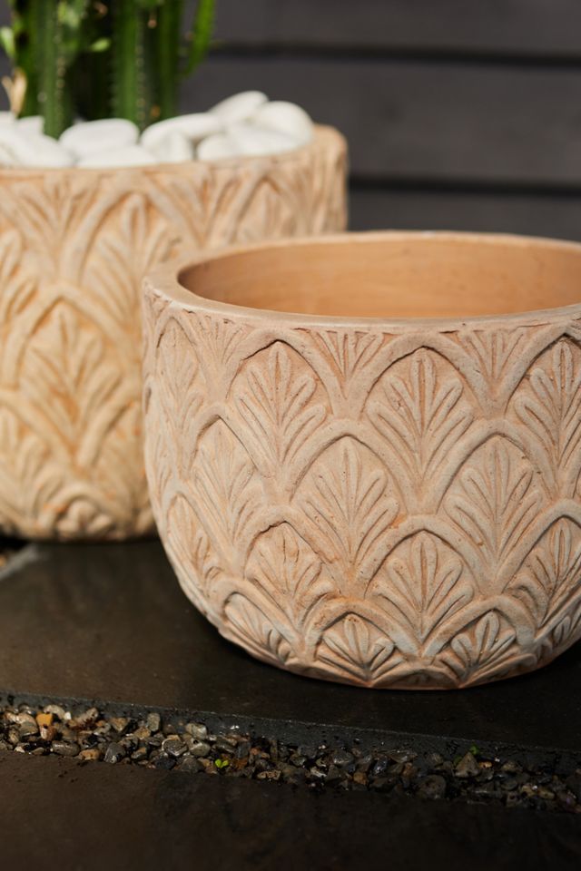Textured Botanicals Ceramic Planter #6