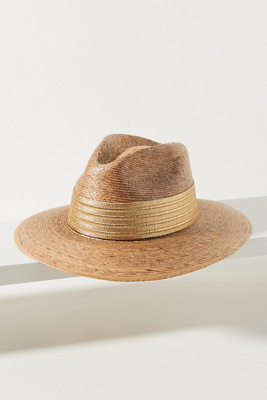Straw Trimmed Fedora | Anthropologie display picture 2