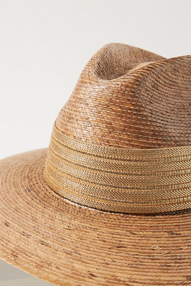Straw Trimmed Fedora | Anthropologie display picture 3
