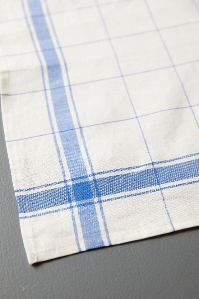 Checked Linen Dish Towel #2