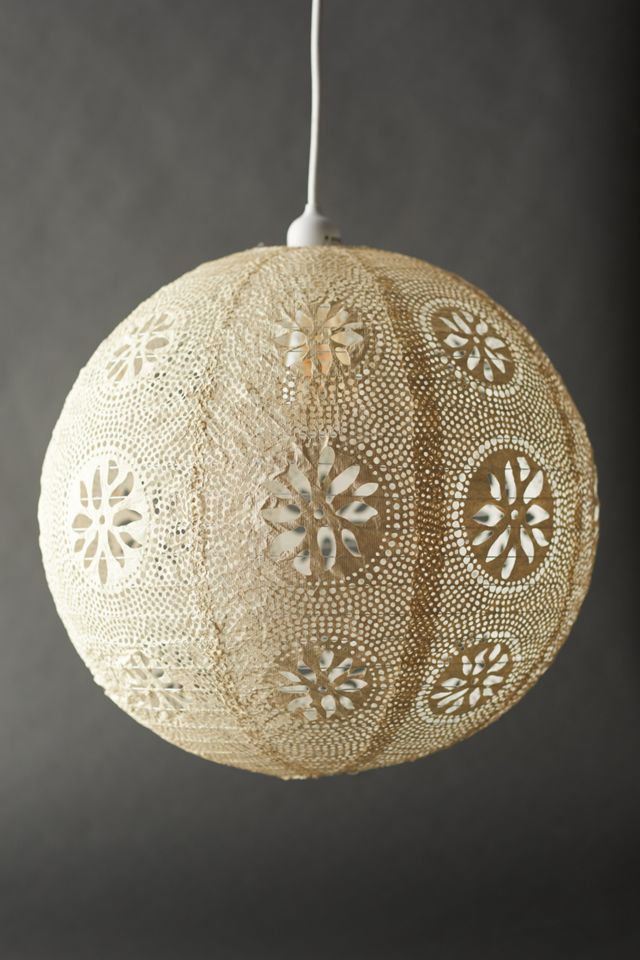 Geo Lace Solar Lantern, Extra Large #4