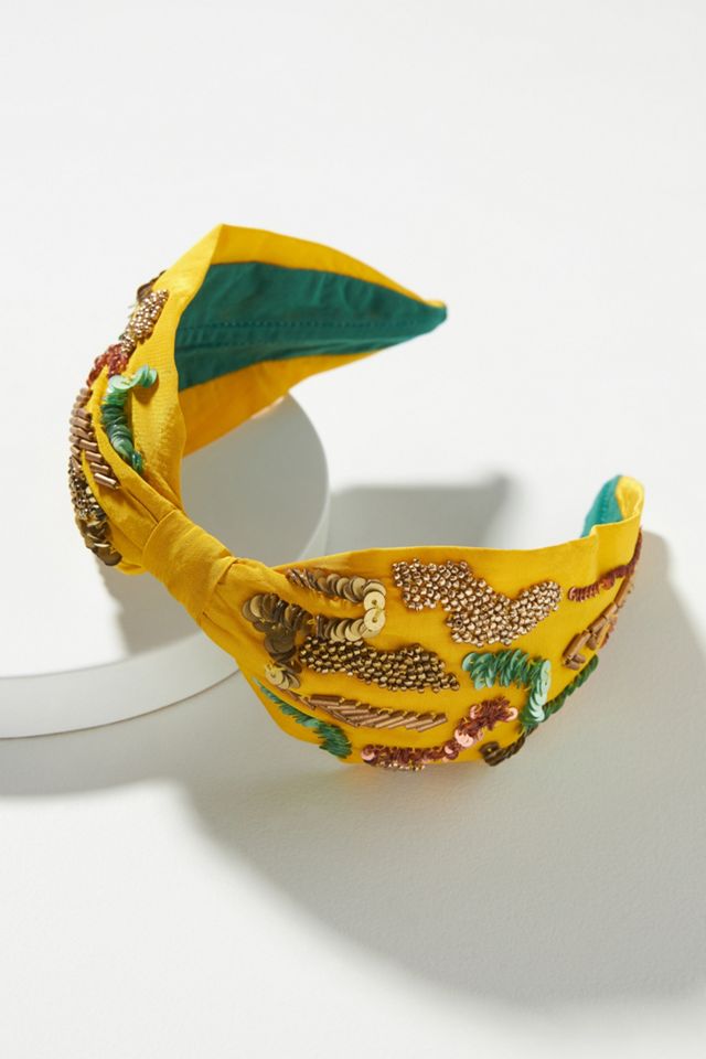 NamJosh Marigold Embellished Headband | Anthropologie display picture 3