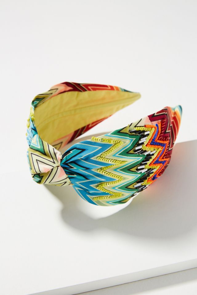 NamJosh Zig-Zag Embellished Headband | Anthropologie