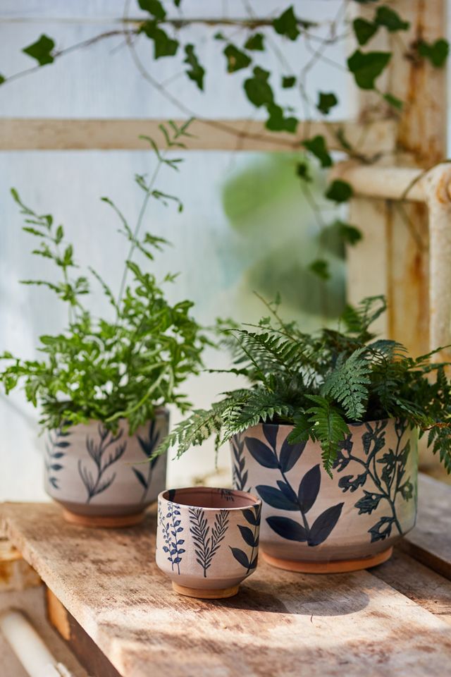 Stoneware Footed Planter