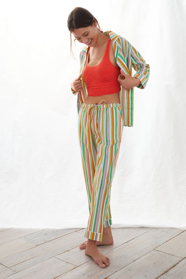 Pastel Striped Pajama Set #1