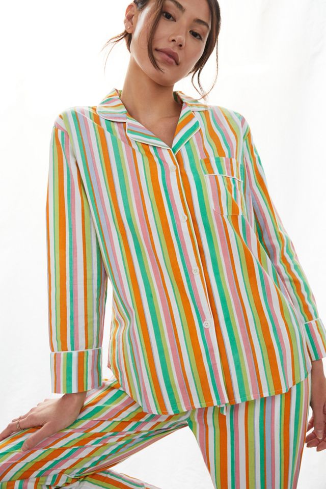 Pastel Striped Pajama Set #2