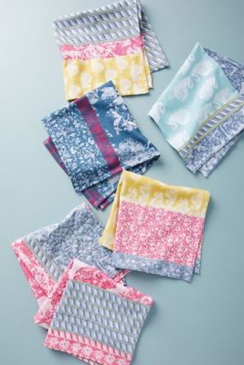 Jacquard-Woven Napkins, Set of 6