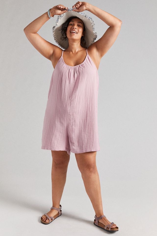 Daily Practice by Anthropologie Gauzy Lounge Romper #3