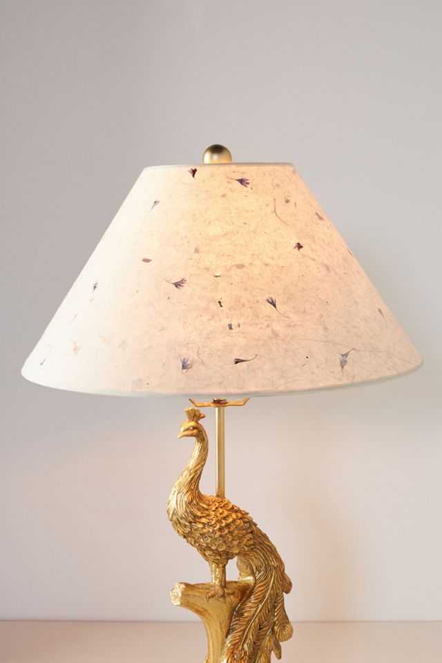 Pressed Flower Paper Lamp Shade #1