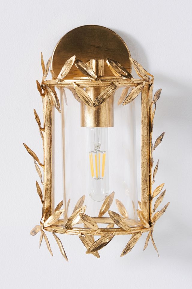 Willow Leaf Indoor/Outdoor Sconce Wall Light #2