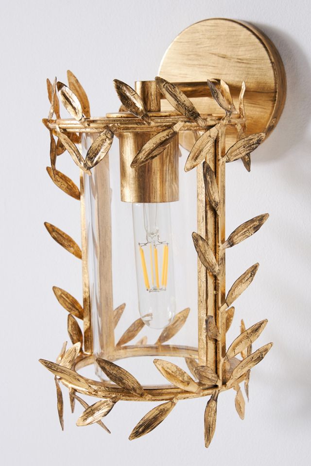 Willow Leaf Indoor/Outdoor Sconce Wall Light #3