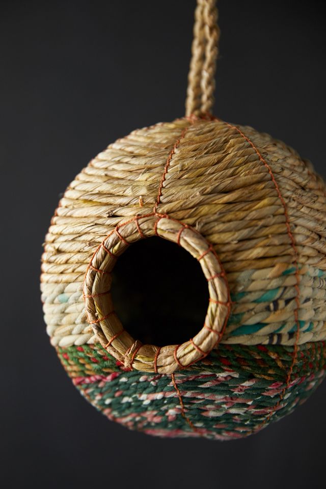 Recycled Sari + Seagrass Bird Nest, Round #2