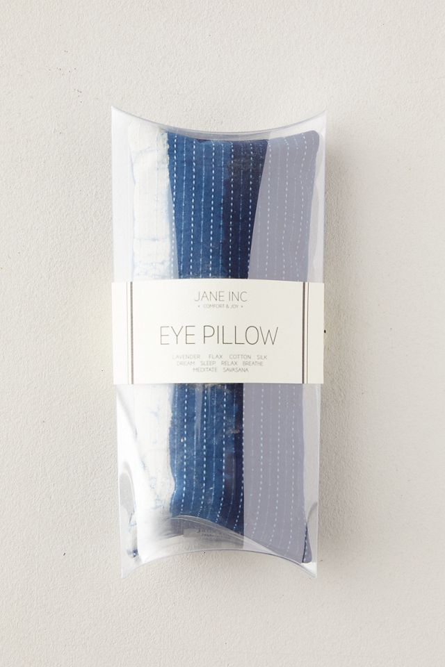 Lavender Eye Pillow, Indigo Stripe #2