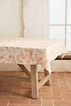Tangerine Floral Tablecloth #1