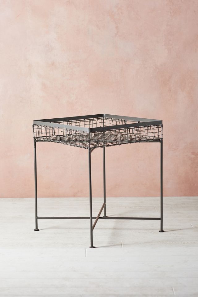 Wire Basket Side Table Anthropologie
