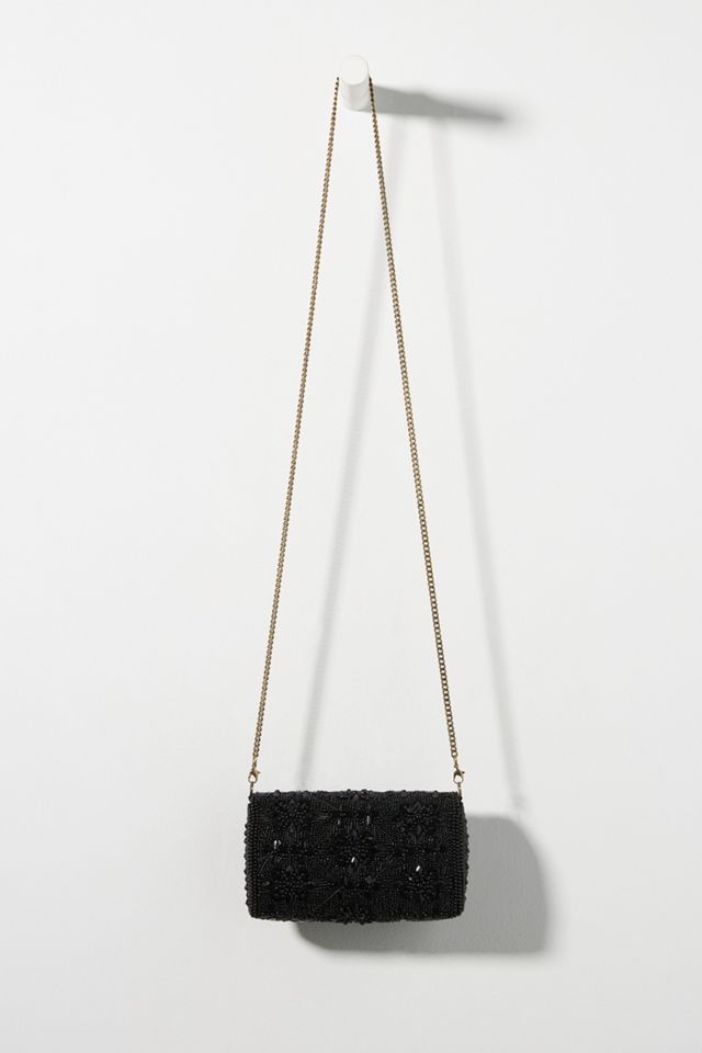 Tonal Beaded Crossbody Bag #1