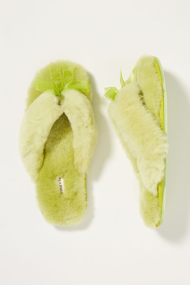 Olivia Shearling Slippers | Anthropologie