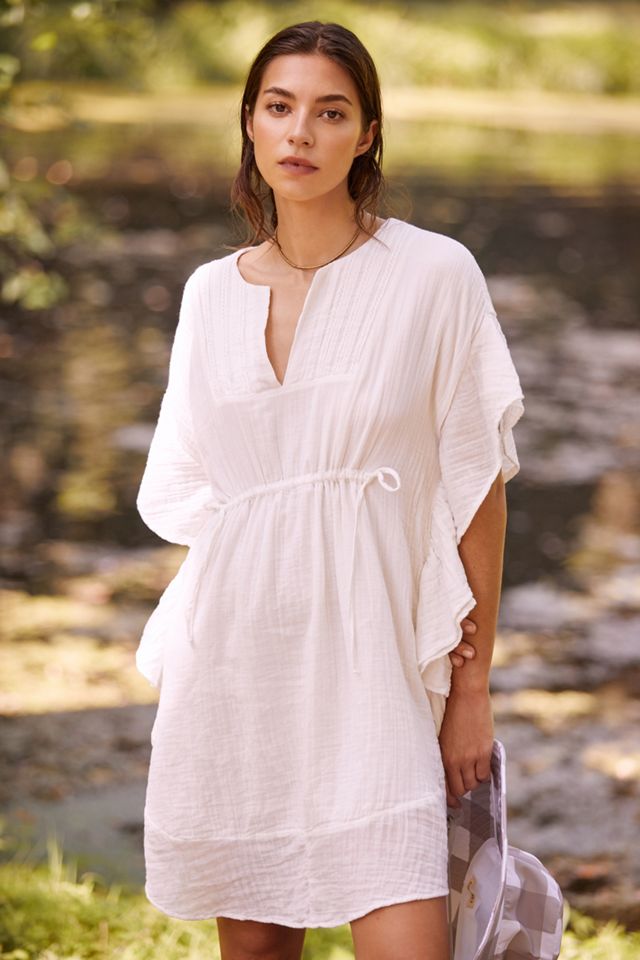 By Anthropologie Ruffled Cover-Up Mini Dress #2