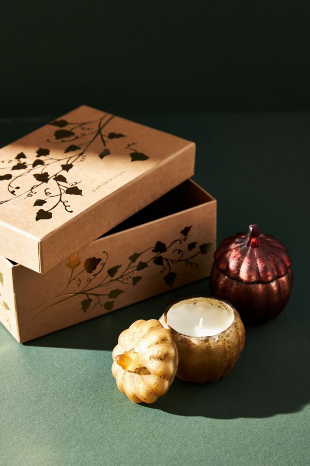 Petite Pumpkin Candles, Set of 2 #1