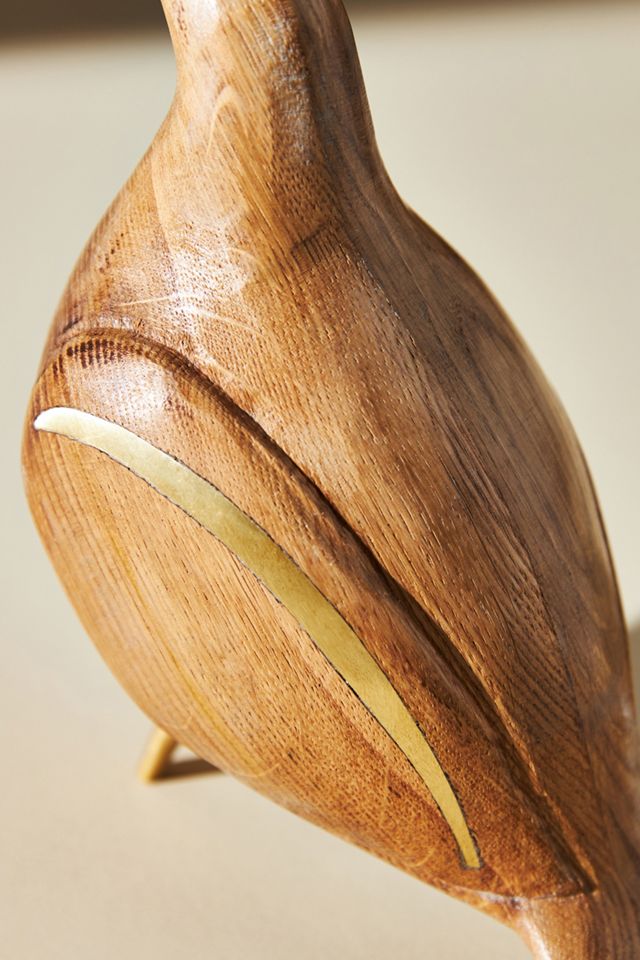 Wooden Bird Decorative Object #2
