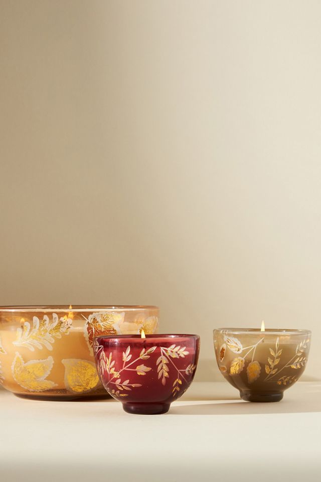 Foliage Glass Candle #2