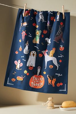 Tricks or Treats Dish Towel