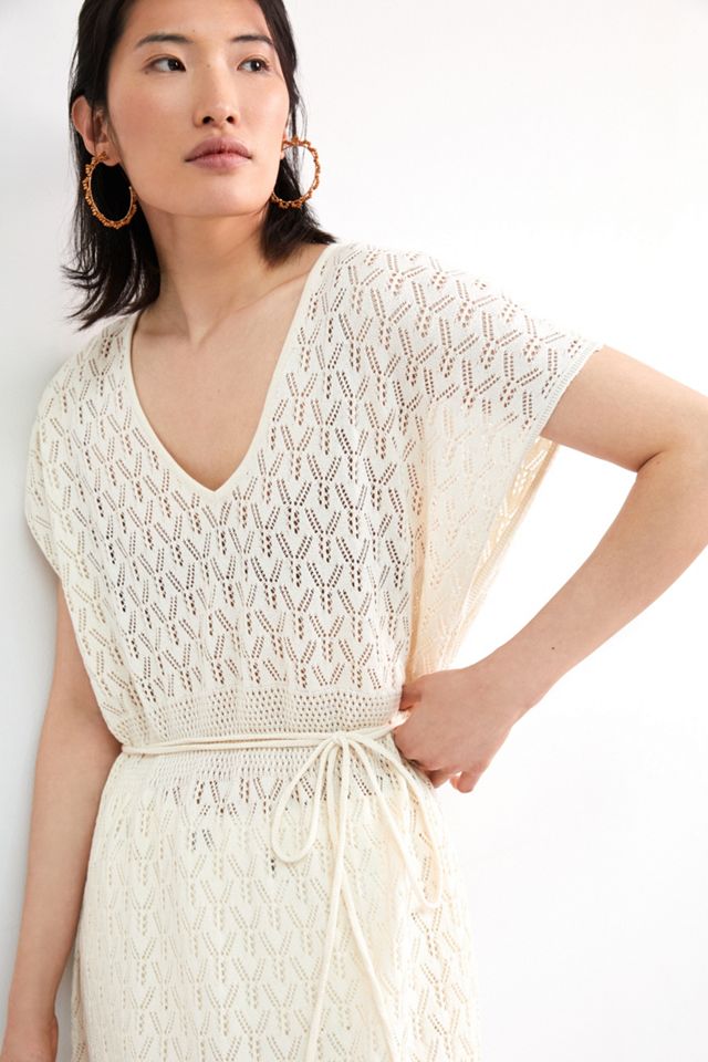 Tasseled Pointelle Caftan #3