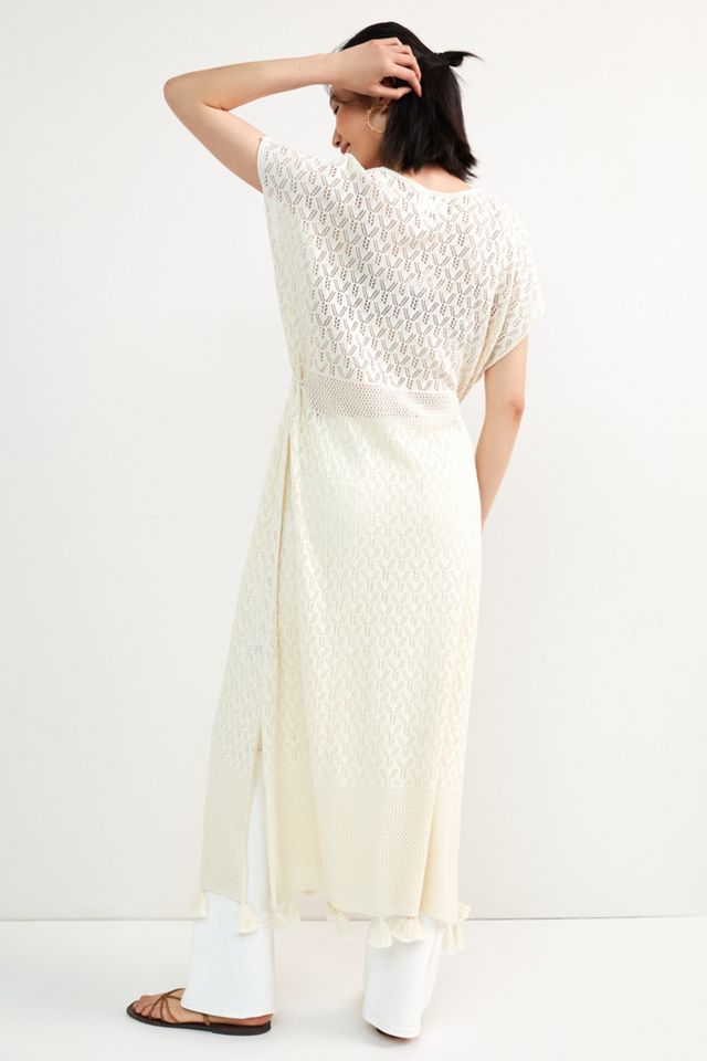 Tasseled Pointelle Caftan #4