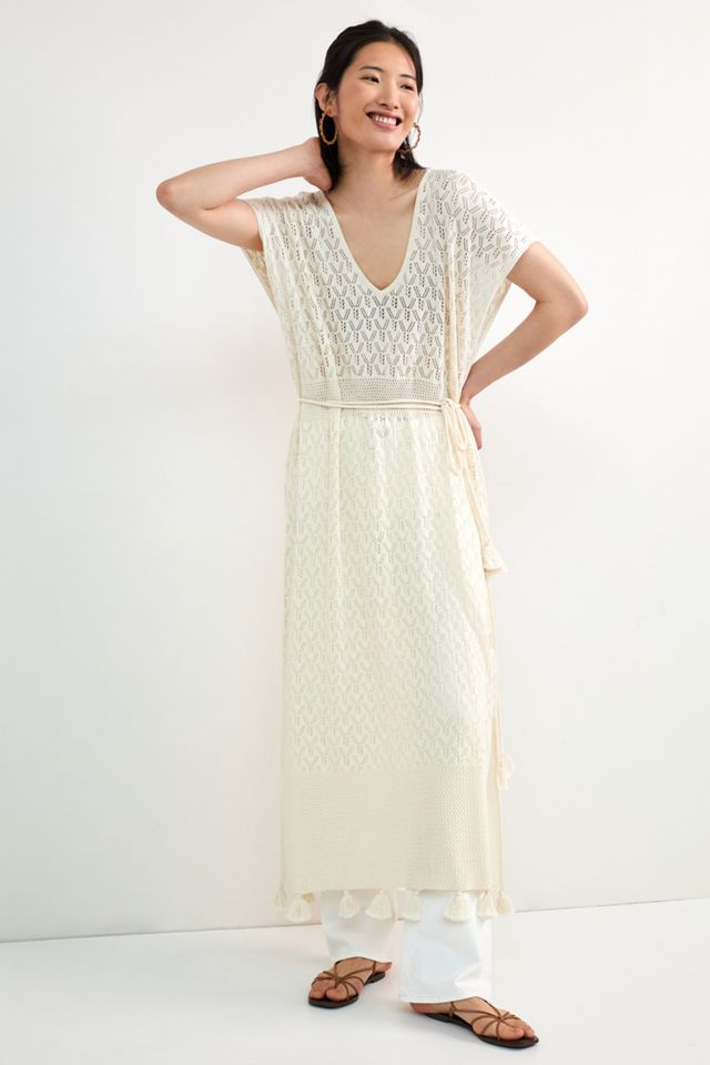 Tasseled Pointelle Caftan #2
