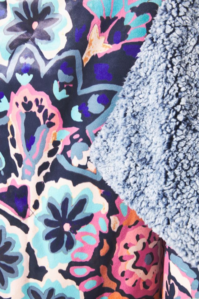 Velvet Sherpa Charmaine Throw Blanket #1