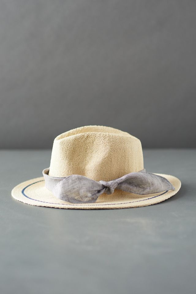 Brimmed Sun Hat, Gray Sash | Terrain display picture 3