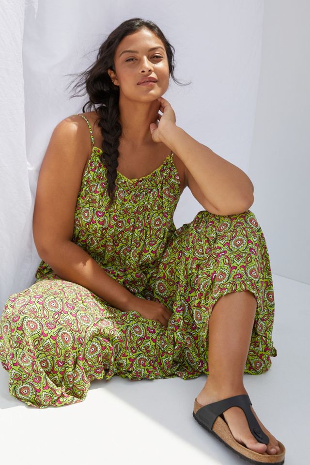 By Anthropologie Flounced Maxi Lounge Dress #5