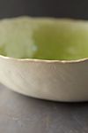 Source and Tradition Chartreuse Crackle Porcelain Bowl #4