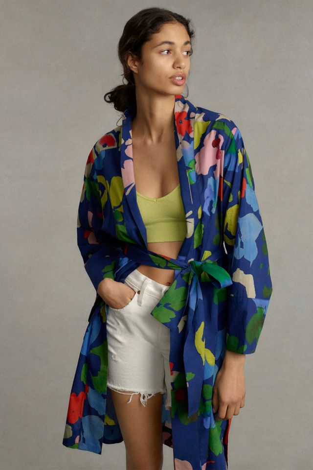 WHIT TWO Breezy Floral Robe #1