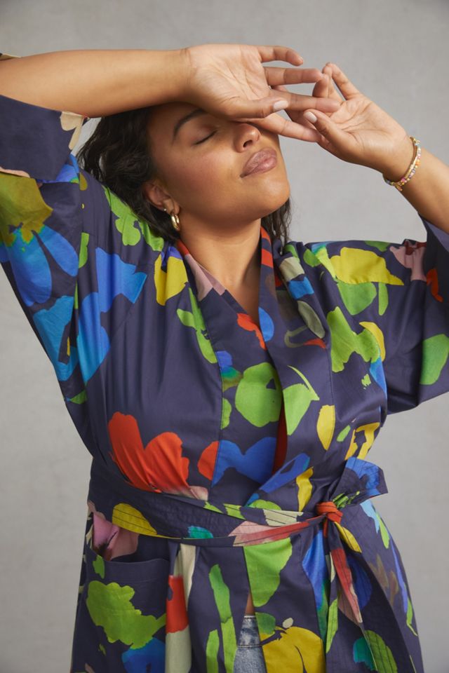WHIT TWO Breezy Floral Robe #4