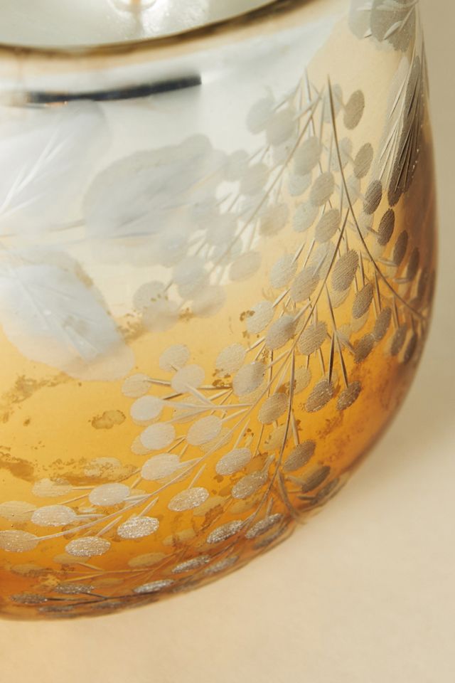 Iona Floral Glass Candle #2