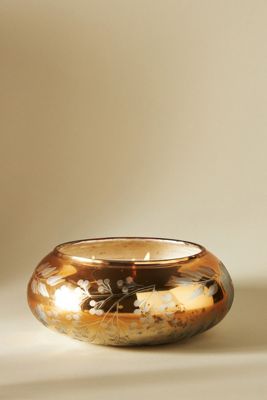 Iona Floral Glass Candle