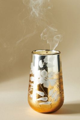 Iona Floral Glass Candle