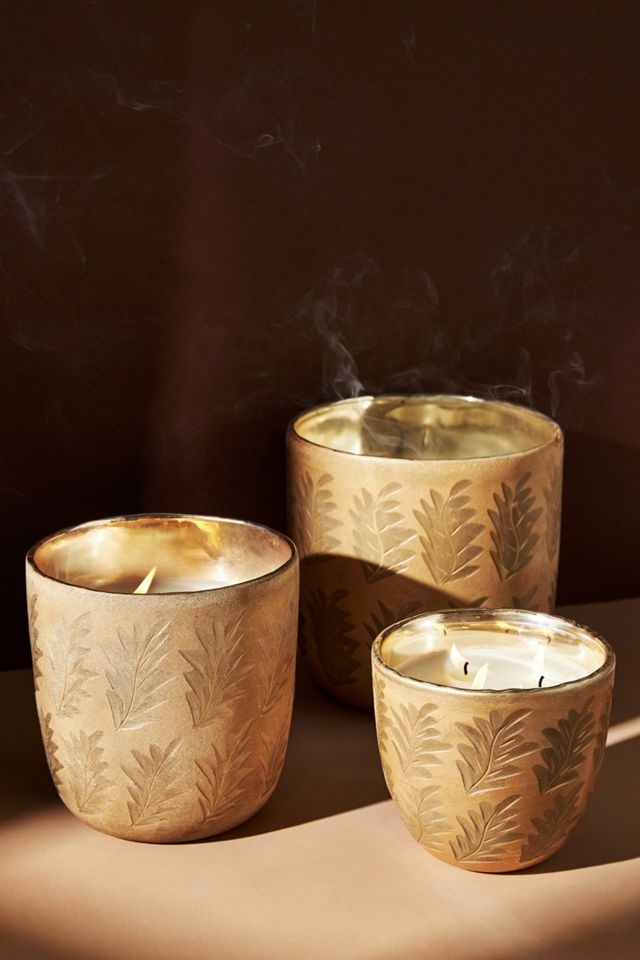 Autumn Splendor Giant Glass Candle #2