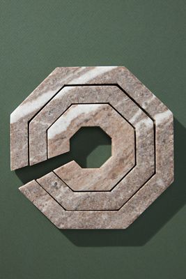 Thornwood Marble Trivets, Set of 2