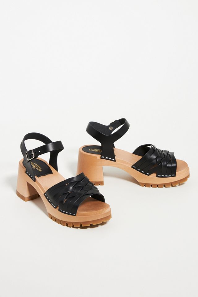 Swedish Hasbeens Rutan Heeled Sandals #1