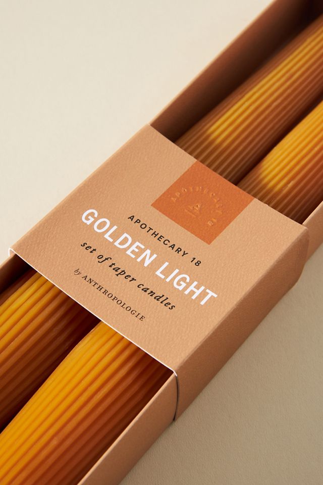 Apothecary 18 Golden Light Taper Candles, Set of 2 #2